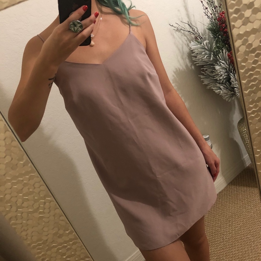 Missguided blush mini dress.